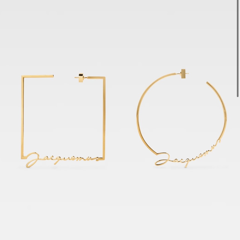 Jacquemus Logo Hoop earrings